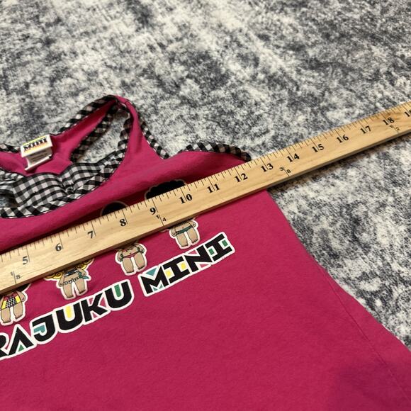 10/12 L Gwen Stefani Harajuku Mini Tank Top No Doubt Lovers Pink Bow Racerback - Picture 6 of 8
